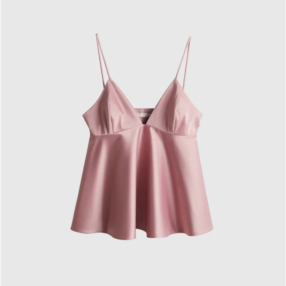 H&M Pink V-Neck Camisole Top - Picture 4 of 5
